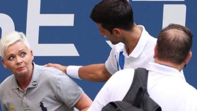 El serbio Novak Djokovic no fue perdonado por su agresión a la jueza. Foto AFP.