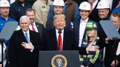 Trump tendrá un mitin de campaña en Iowa para opacar a sus rivales demócratas./AFP.