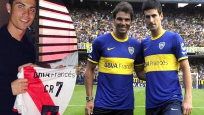 Famosos estrellas, cantantes y deportistas apoyarán a Boca Juniors y River Plate en la final de la Copa Libertadores.
