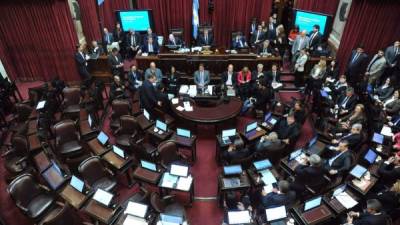 El Senado argentino discute medidas sobre los fondos buitres.