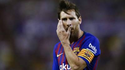 Lionel Messi es la máxima figura del Barcelona. FOTO AFP.