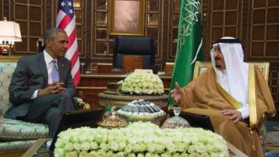 El presidente Obama junto al rey Salmán.