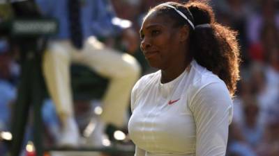 La tenista Serena Williams trata de recuperar su figura.