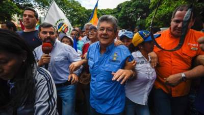 Henry Ramos Allup, presidente del Parlamento. Foto: AFP