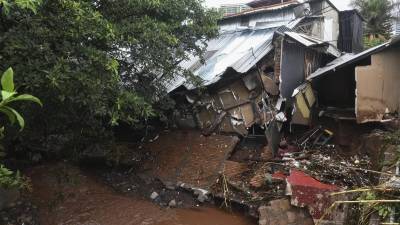 Deslizamiento en Tegucigalpa. | Fotografía de archivo