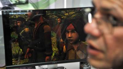 El videojuego Reconstrucción apunta a convertirse en una herramienta pedagógica. Foto: AFP/GUILLERMO LEGARIA