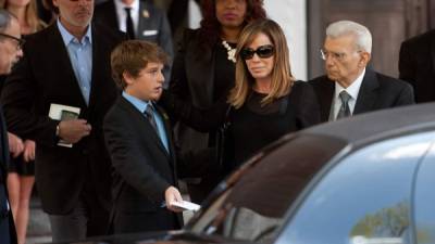 La hija de Joan Rivers, Melissa junto a su hijo Edgar Cooper.