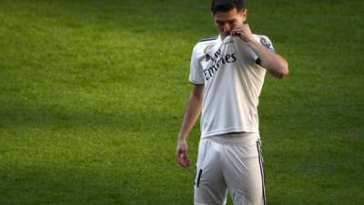 Brahim Díaz fue presentado el pasado lunes como nuevo jugador del Real Madrid en el Santiago Bernabeú. Foto: AFP