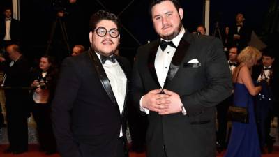 Los hondureños, Jurek Jablonicky y Andrew Goldstein en la presentación de la película iraní, 'The Salesman'. Foto: GettyImage