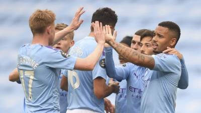 El Manchester City marcha segundo en la tabla de posiciones en la presente temporada de Premier League. Foto AFP.