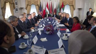 Obama se reunió con representantes de seis naciones árabes en Nueva York.