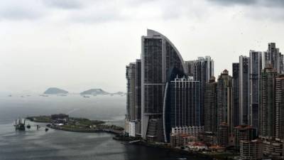Panorámica del Trump Ocean Club, parte del imperio del magnate construido en la ciudad de Panamá. afp