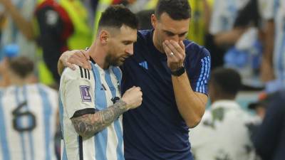 Scaloni tuvo palabras de elogios para Lionel Messi.