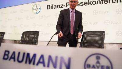 Werner Baumann, presidente de la junta directiva de Bayer espera llevar a buen término la asquisición de la agroquímica estadounidense. Foto: AFP