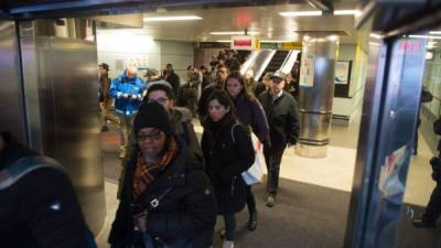 Police and other first responders respond to a reported explosion at the Port Authority Bus Terminal on December 11, 2017 in New York.New York police said Monday that they were investigating an explosion of 'unknown origin' in busy downtown Manhattan, and that people were being evacuated. Media reports said at least one person had been detained after the blast near the Port Authority transit terminal, close to Times Square.Early media reports said the blast came from a pipe bomb, and that several people were injured. / AFP PHOTO / Bryan R. Smith