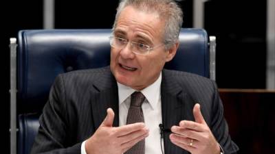 Presidente del Senado Renan Calheiros. AFP.