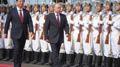 El presidente Xi Jinping recibió a su par ruso, Vladimir Putin en Shanghai.