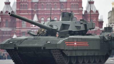 El T-14 Armata estuvo entre los nuevos tanques presentados por Putin en el desfile del Día de la Victoria en 2015.