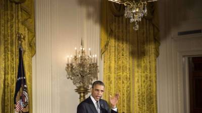 El presidente Barack Obama en un acto en la Casa Blanca el lunes.