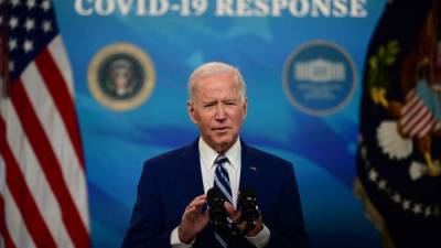 Biden prometió el acceso a vacunas en abril para el 90 % de los adultos de EEUU./AFP.