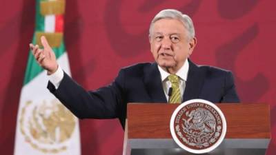El Presidente de México, Andrés Manuel López Obrador, participa este jueves durante una rueda de prensa matutina en Palacio Nacional de Ciudad de México. EFE/José Pazos.