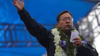 Arce se declaró ganador de las elecciones en Bolivia pese a que solo se ha computado el 4% de las actas./AFP.