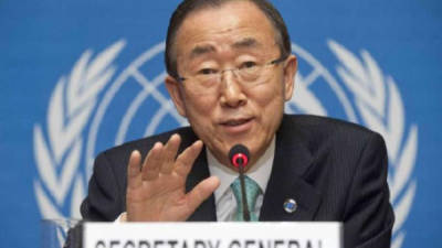 El secretario de la Organización de las Naciones Unidas (ONU), Ban Ki Moon.
