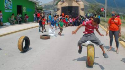 Los niños jugaron y se divirtieron a lo grande.