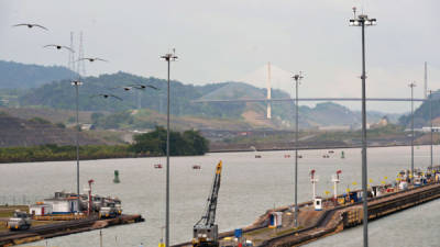 Las obras en el Canal de Panamá en los últimos días estuvieron trabajando a niivel medio.