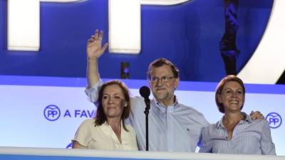 Rajoy logró que su partido pasase de 123 a 137 escaños en una cámara de 350 diputados. AFP