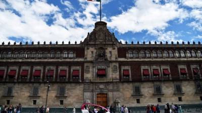 Vista del Palacio Nacional, donde el presidente electo de México, Andrés Manuel López Obrador. Foto: AFP