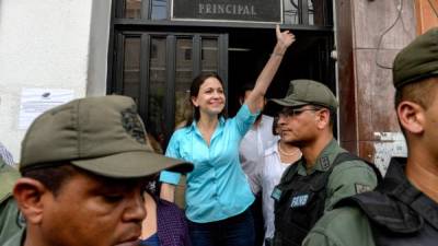 La líder de la oposición impulsó las protestas contra Maduro en 2014, junto a Leopoldo López y Antonio Ledezma.