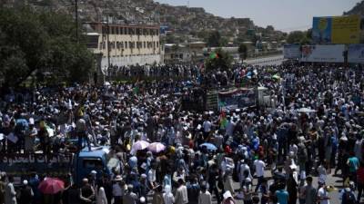 El atentado ocurrió cuando se realizaba una marcha de la comunidad chiita. AFP