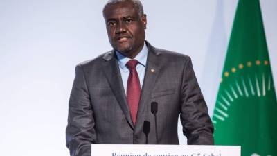 El Presidente de la Comisión de la Unión Africana, Moussa Faki Mahamat. EFE/Archivo