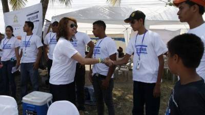 La viceministra de Seguridad, Alejandra Hernández, inauguró ayer la campaña de prevención en el paseo de Los Ceibeños.