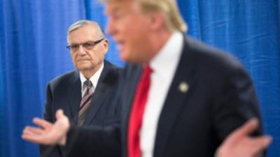 Arpaio manifestó su apoyo a Trump durante la campaña presidencial.