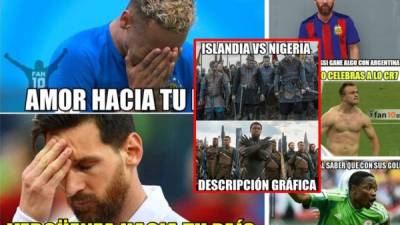 Los últimos partidos del Mundial de Rusia 2018 nos han dejado divertidos memes, en los que Messi, Argentina, Neymar, Nigeria y otros son protagonistas.
