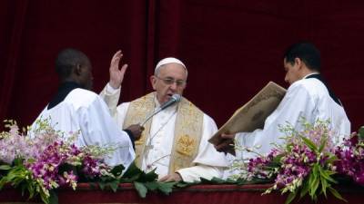 El Papa Francisco presidió la misa del Domingo de Resurrección en El Vaticano.
