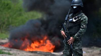 Los 212 kilos de cocaína fueron incautados en La Mosquitia el pasado mes de mayo. Foto: AFP