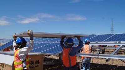 Planta solar en Choluteca. Quienes desarrollan los proyectos han hecho grandes inversiones.