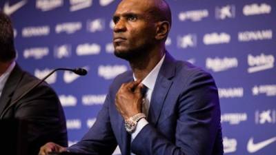 Eric Abidal, el secretario técnico del Barcelona.