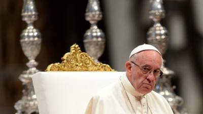 El papa Francisco predica la austeridad. Foto: AFP/Filippo Monteforte