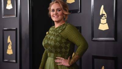 La cantante británica Adele en la pasada entrega de los Grammy.