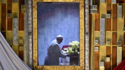 El papa Francisco cumplió su 'deseo más íntimo' de orar en silencio ante la Virgen de Guadalupe.