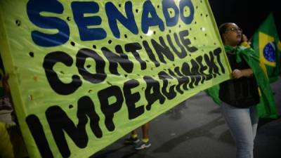 Protestas a favor y en contra de Rousseff se registran en Brasil. Foto: AFP