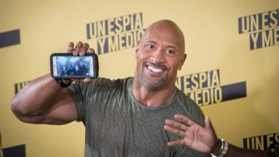 El actor Dwayne Johnson.