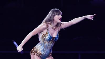 La cantante Taylor Swift durante uno de sus conciertos en Australia.