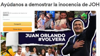Campaña de la familia del expresidente de Honduras, Juan Orlando Hernández.