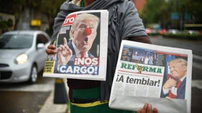 Las calles de México amanecieron con fuertes titulares tras el triunfo de Trump.