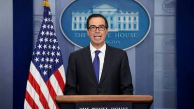 En la imagen, el secretario del Tesoro de los Estados Unidos, Steven Mnuchin. EFE/Archivo